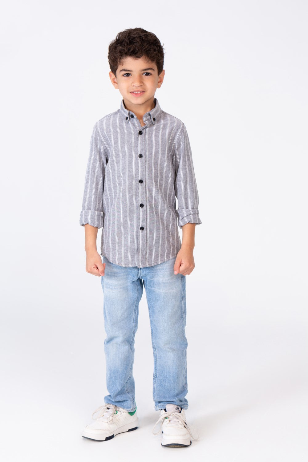 Boys colorful shirt with unique trendy stripes