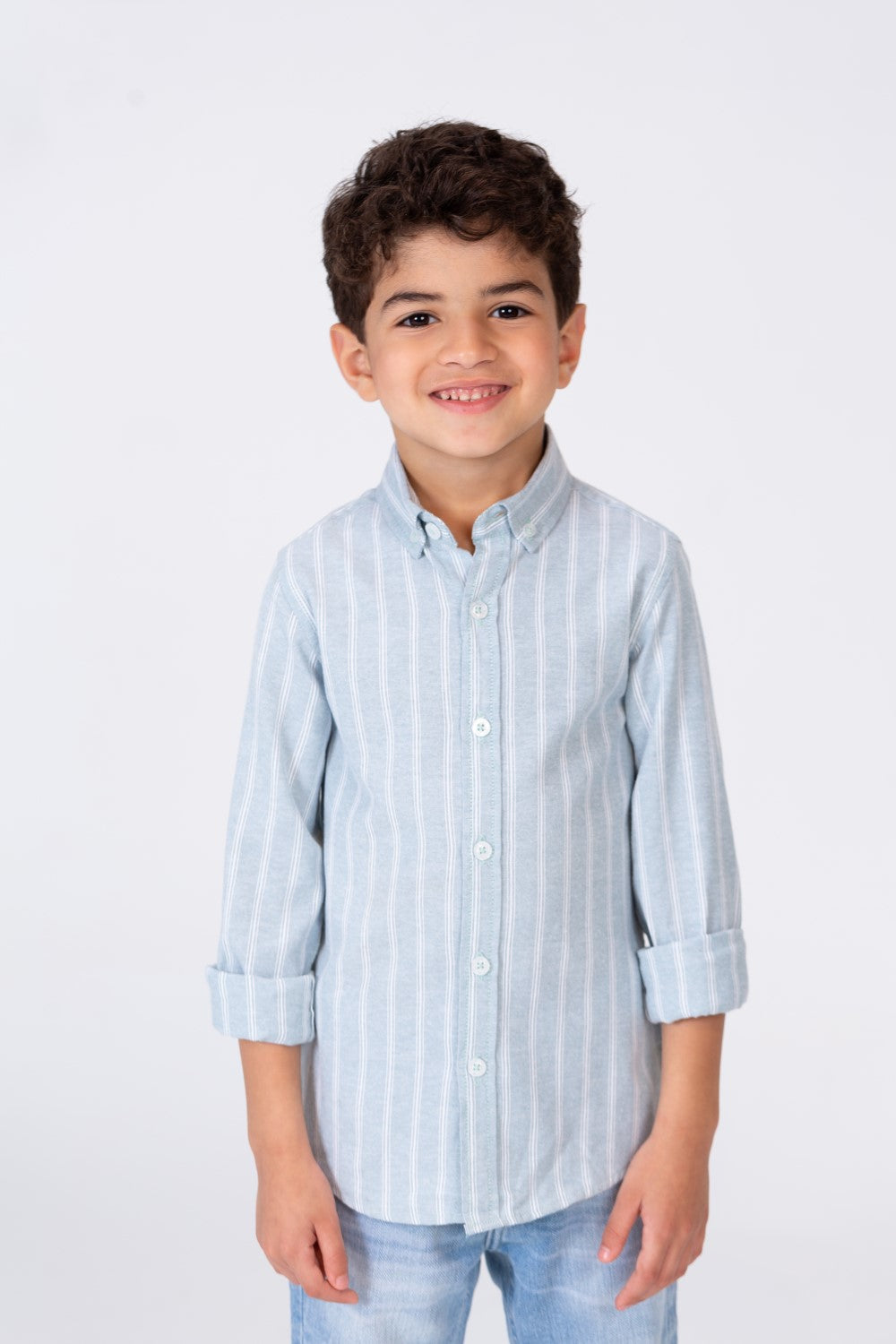 Boys colorful shirt with unique trendy stripes