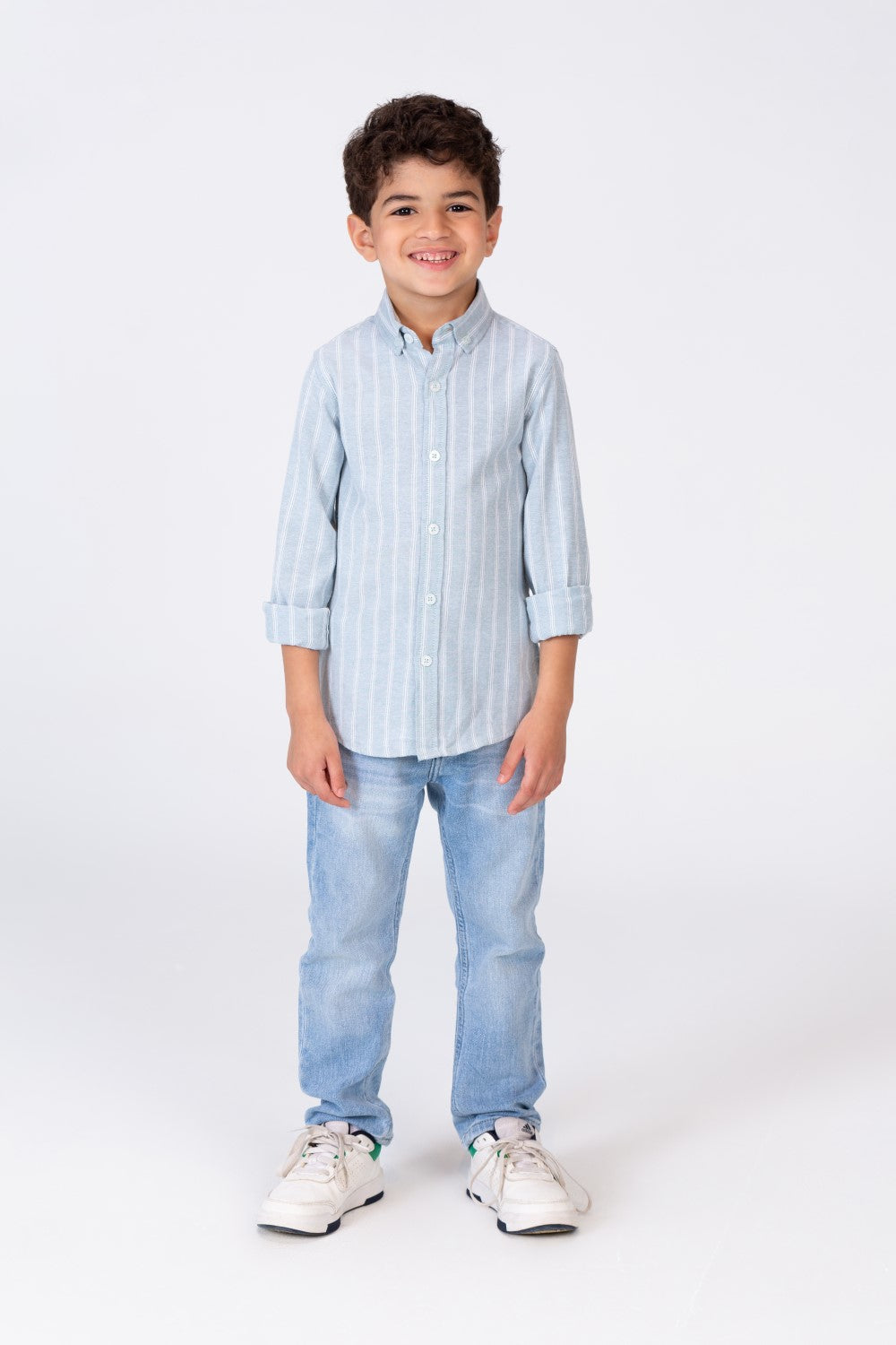 Boys colorful shirt with unique trendy stripes