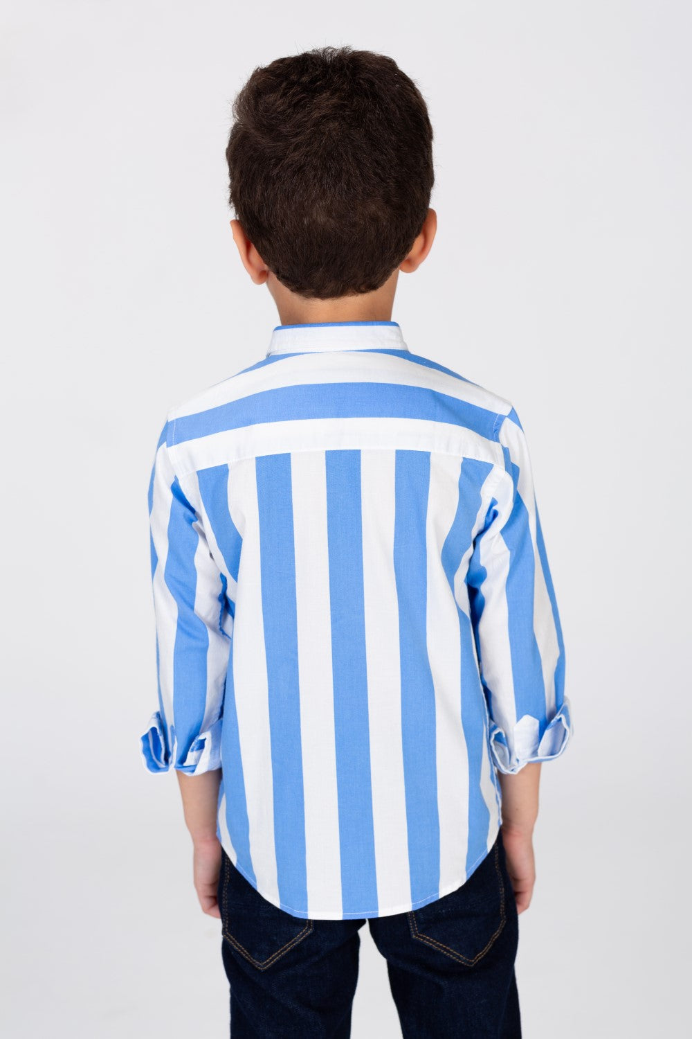 Boys' Striped Collared Shirt