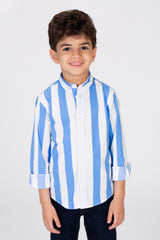 Boys' Striped Collared Shirt