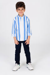 Boys' Striped Collared Shirt