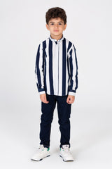 Boys' Striped Collared Shirt