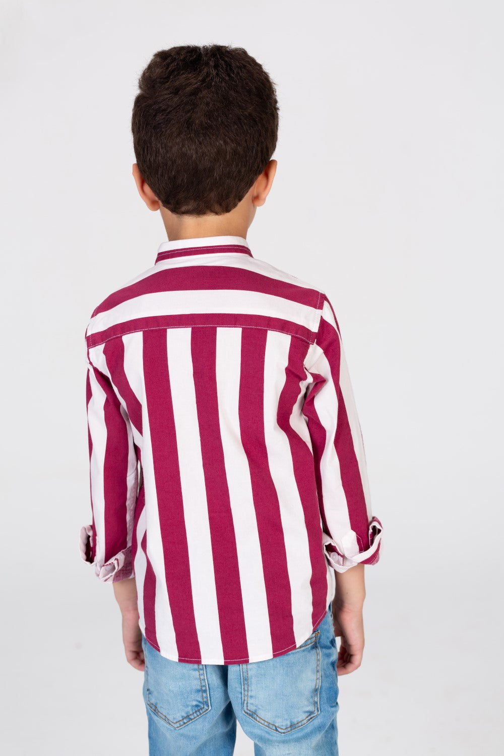 Boys' Striped Collared Shirt