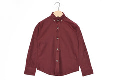 Boy's Classic Long Sleeves Regular Fit Made Of Soft Cotton Shirt