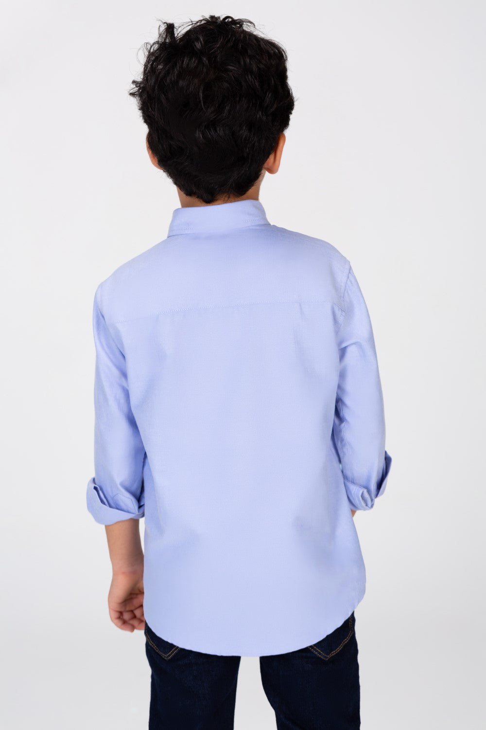 Boys Classic Plain Shirt In Distinctive Colors