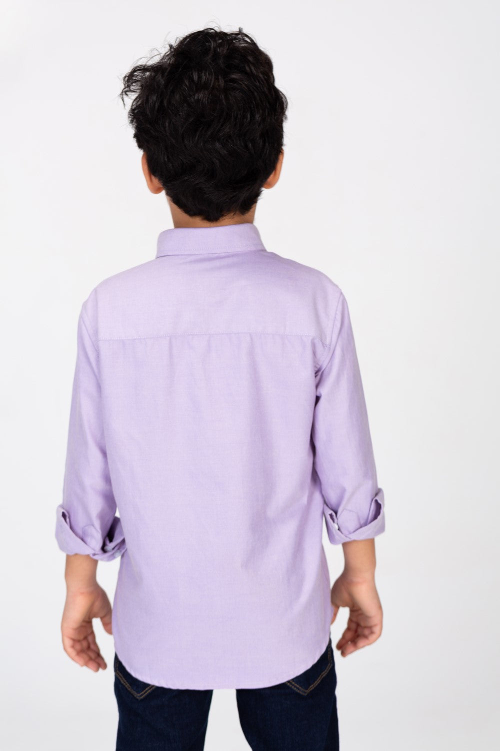 Boys Classic Plain Shirt In Distinctive Colors