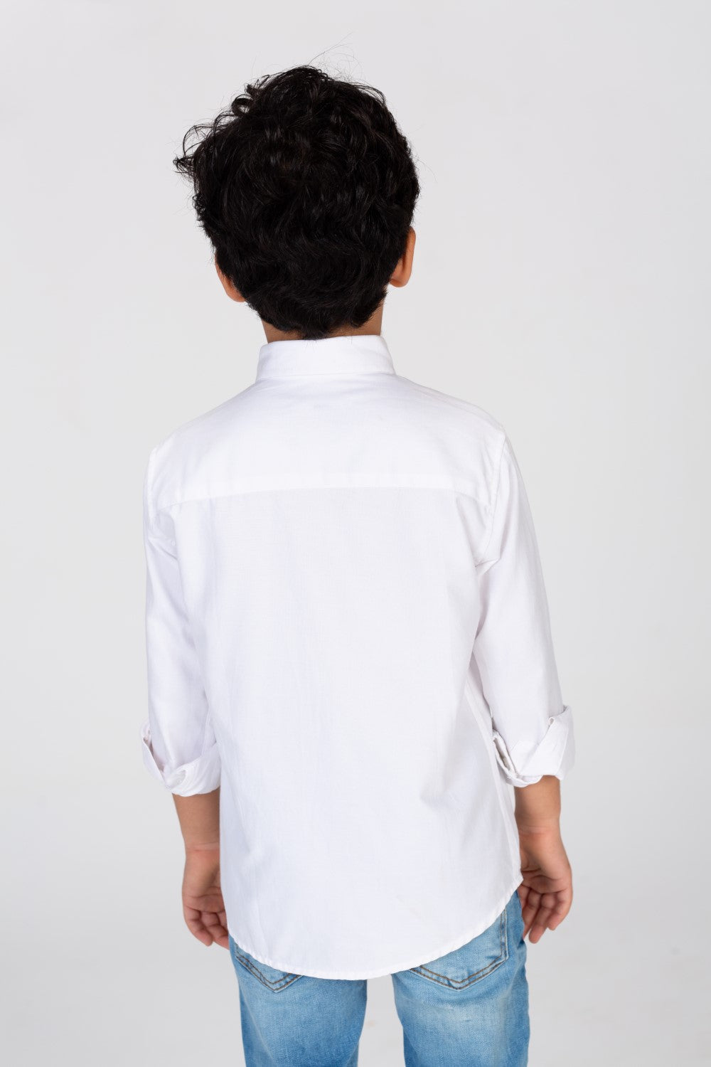 Boys Classic Plain Shirt In Distinctive Colors