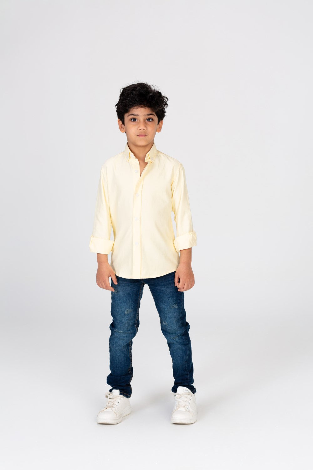 Boys Classic Plain Shirt In Distinctive Colors