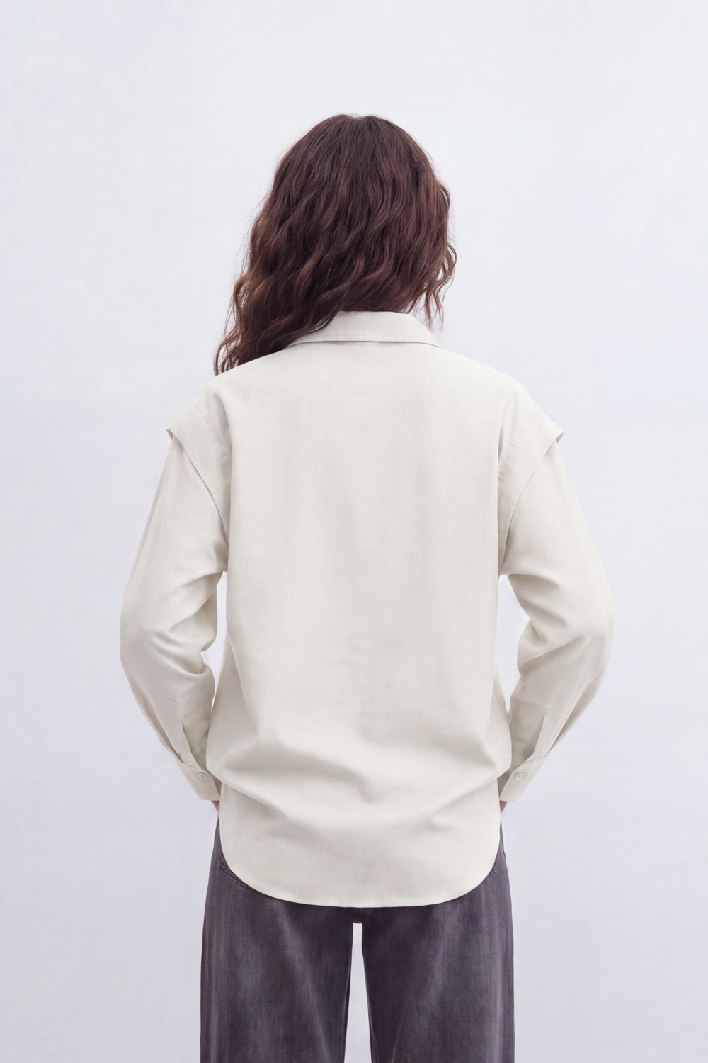 Women’s Tomato Store Belted Drape Blouse Soft Brushed Texture Gives The Plain Body Washed Depth Button Front Self Tie Waist