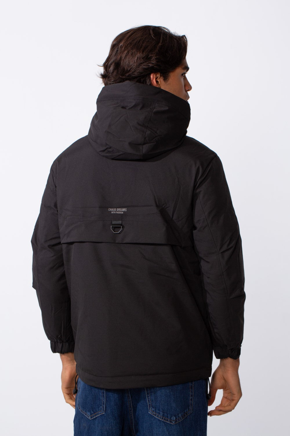 Men's Long Sleeve Tomato Hood Front Pockets Jacket