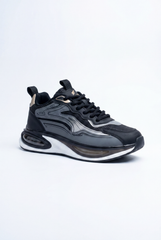 Men’s Tomato Store Chunky Sneakers Mixed Material Panels Lace Up Closure Duck Shoes