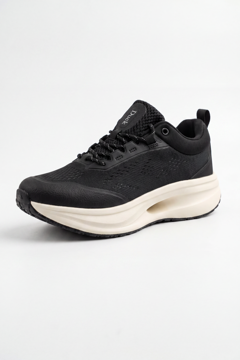 Women's Tomato Store Air Lift Runner Sneakers Smooth Molded Upper With Micro Perforation Texture Contrast Rope Duck Shoes
