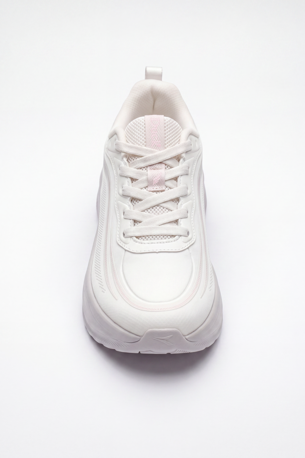 Women's Tomato Store Duck Shoes Stealth Wave Runner Sneakers Curved Wave Overlay Artwork Meets Open Grid Texture Lace Up Front Heel Pull