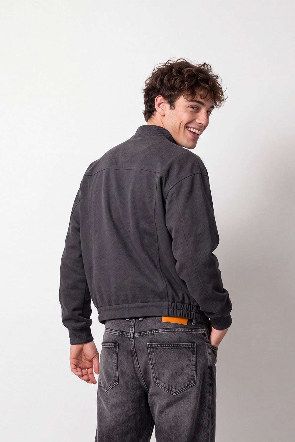 Men's Tomato Store Slim Fit Gokh Jacket Full-Zip Front Chest Welt Pocket