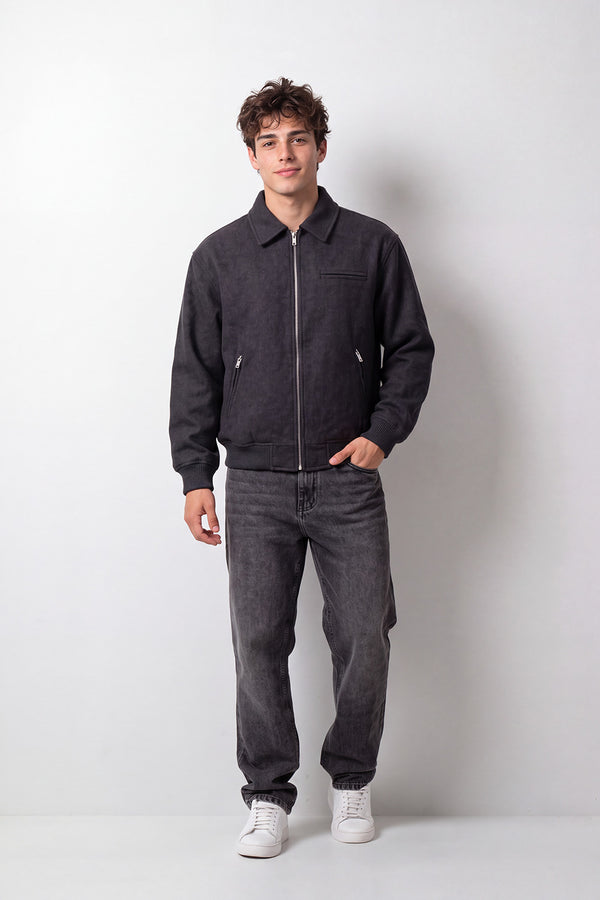 Men's Tomato Store Slim Fit Gokh Jacket Full-Zip Front Chest Welt Pocket