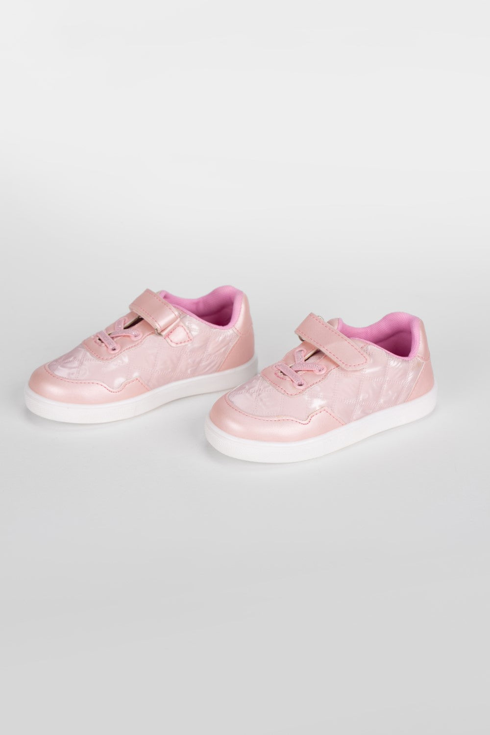 Girl's Flat Sole Faux Leather Sneaker Shoes With Unique Style