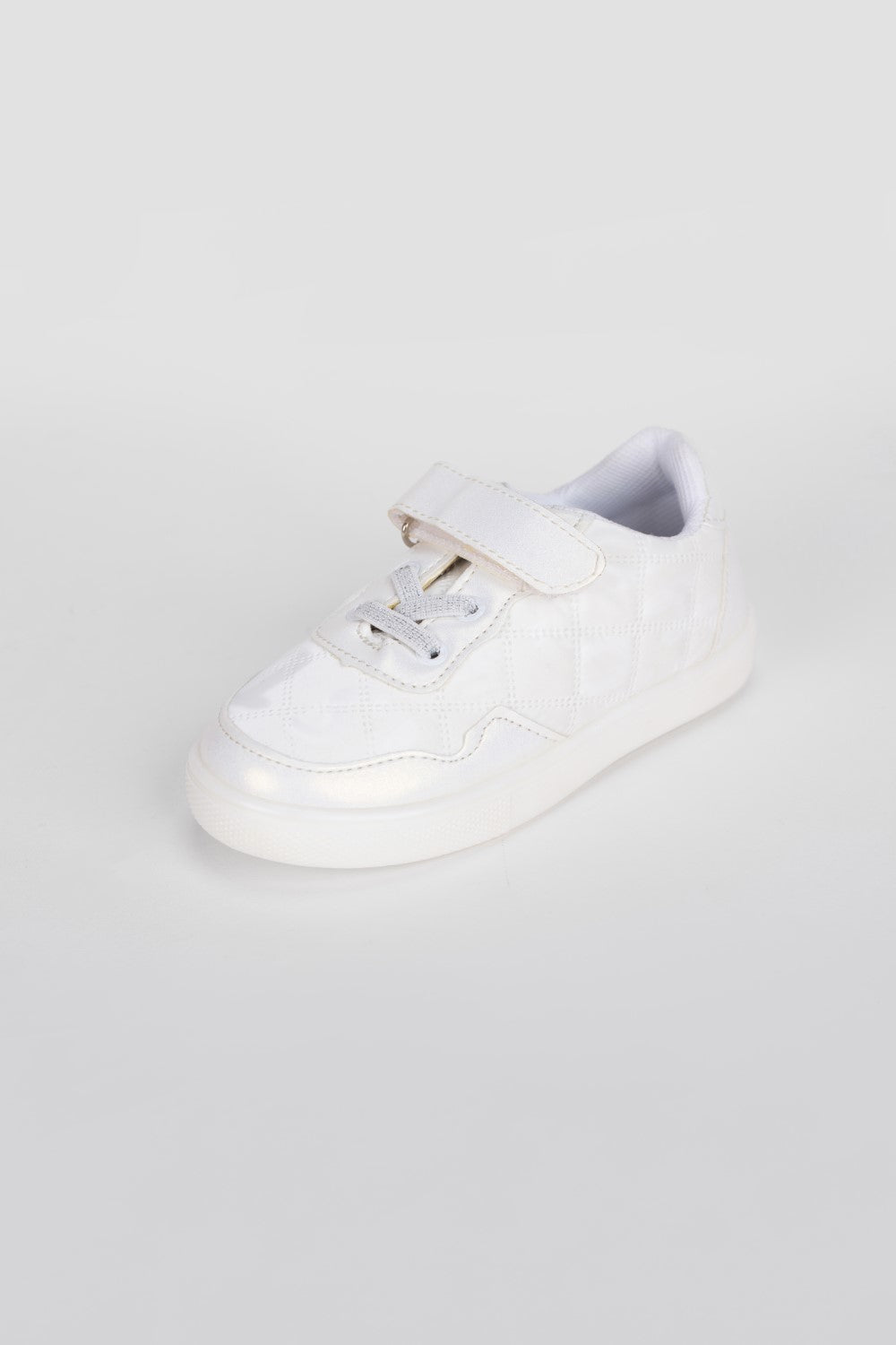 Girl's Flat Sole Faux Leather Sneaker Shoes With Unique Style