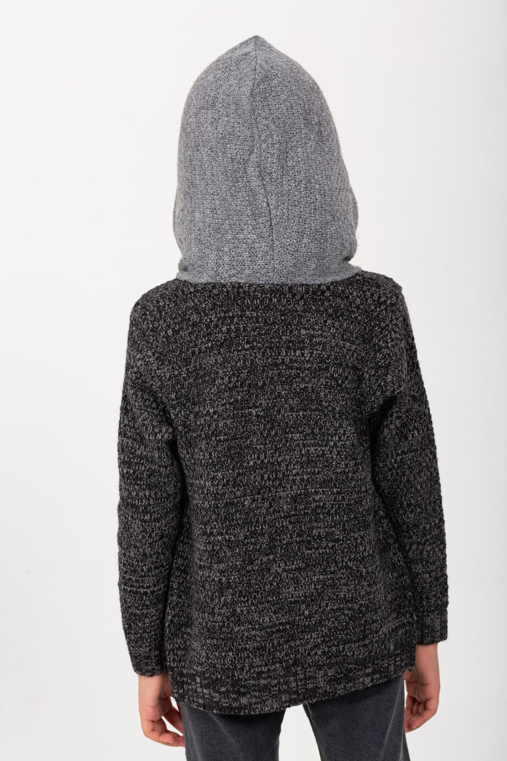 طقم بنات بجيب أمامي طويل وقصة عادية مع قبعة