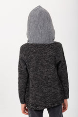 طقم بنات بجيب أمامي طويل وقصة عادية مع قبعة