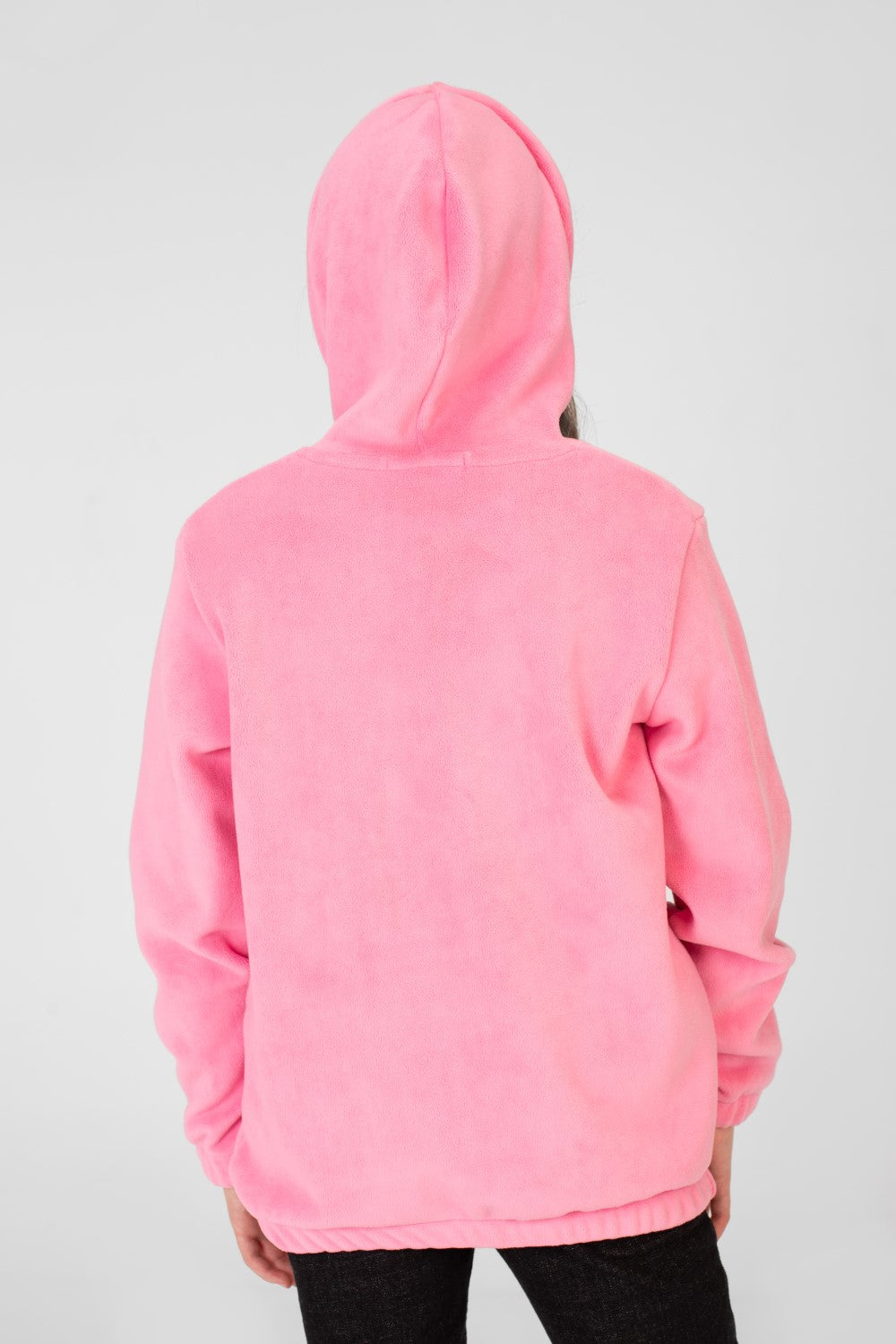 Girl's Basic Plain Hoodie Sweatshirt With Long Sleeves