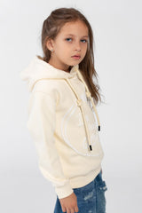 Girl's Long Sleeved Hooded Sweatshirt