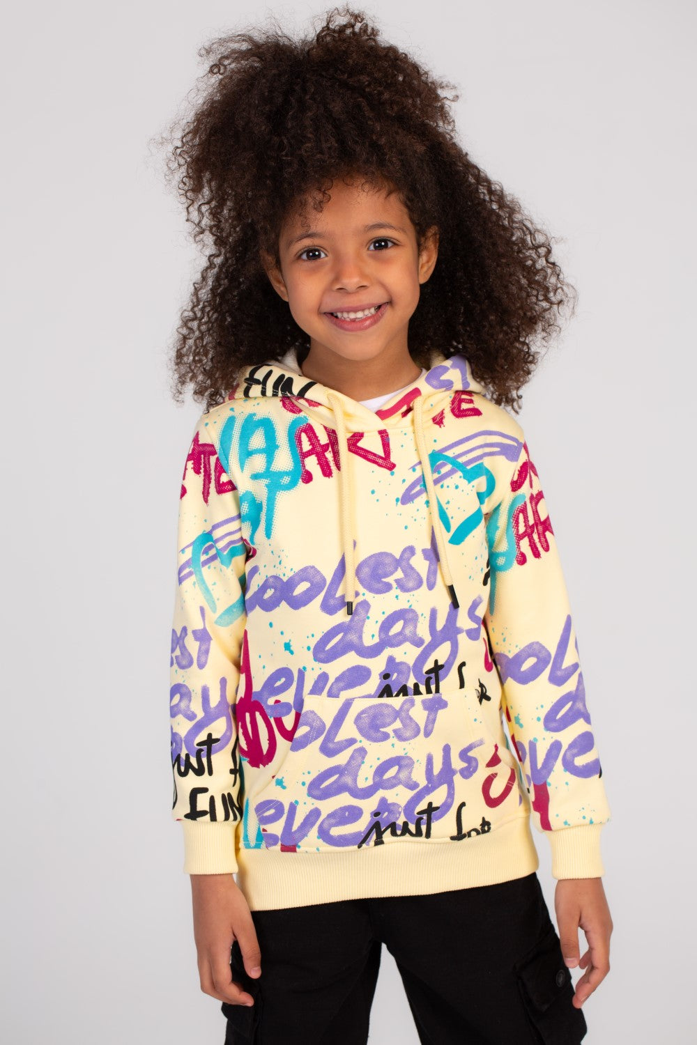 Girl's Hoodie Padded With Unqiue Modern Design Pattern Hooded Sweatshirt