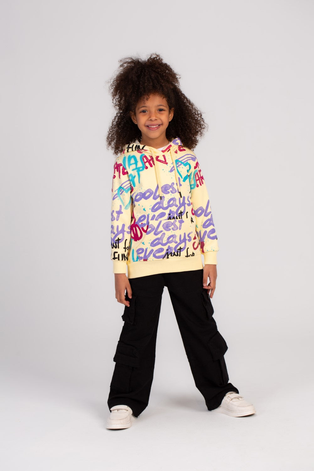 Girl's Hoodie Padded With Unqiue Modern Design Pattern Hooded Sweatshirt