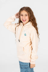 Girl's Heart Print Hoodie Sweatshirt With Kangaroo Pocket
