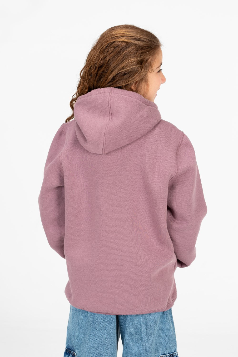 Girl's Front Print Hoodie Sweatshirt With Kangaroo Pocket