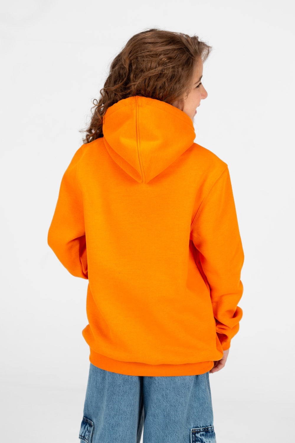 Girl's Front Print Hoodie Sweatshirt With Kangaroo Pocket