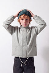 Boy's Tomato Store Waterproof Jacket High Neck Concealed Zip And Snap
