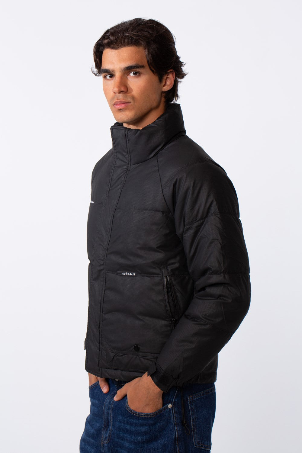 Men's Stylish Long Sleeve Jacket With Zip Pockets