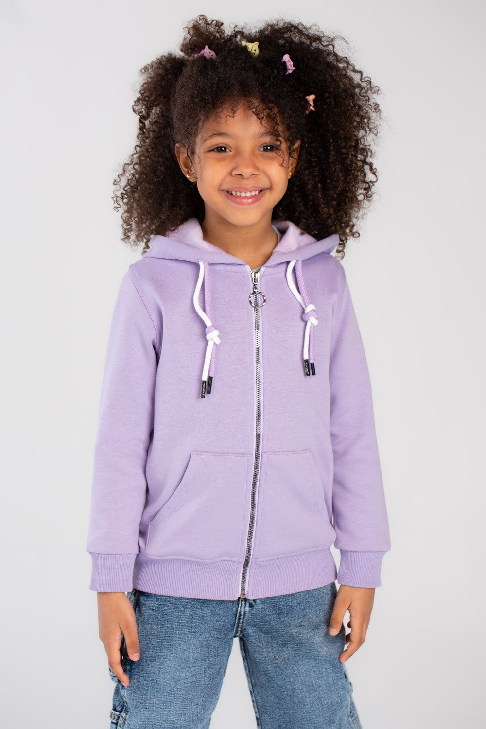 Girl's Hoodie Back Printed Padded Sweatshirt