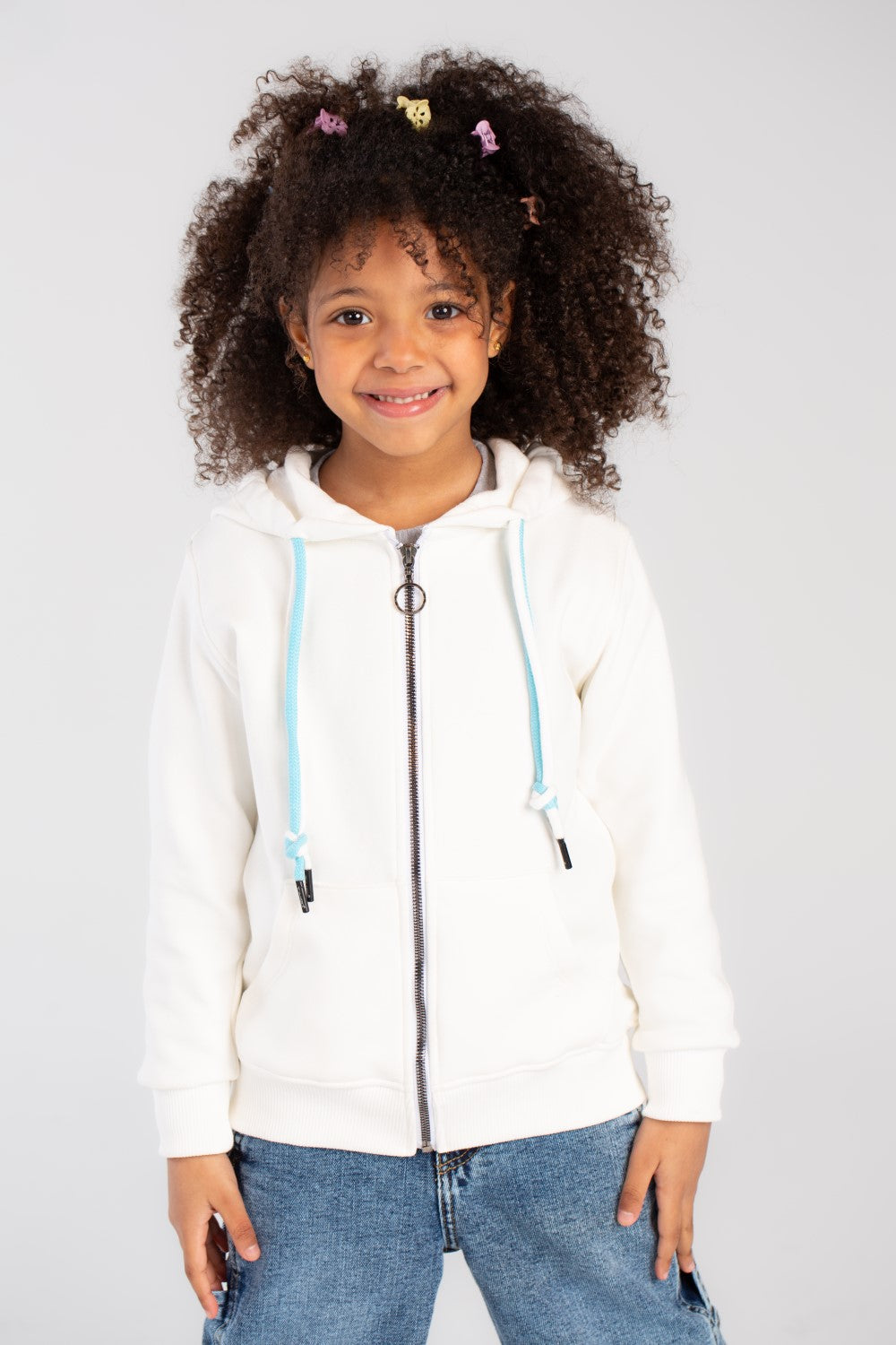 Girl's Hoodie Back Printed Padded Sweatshirt