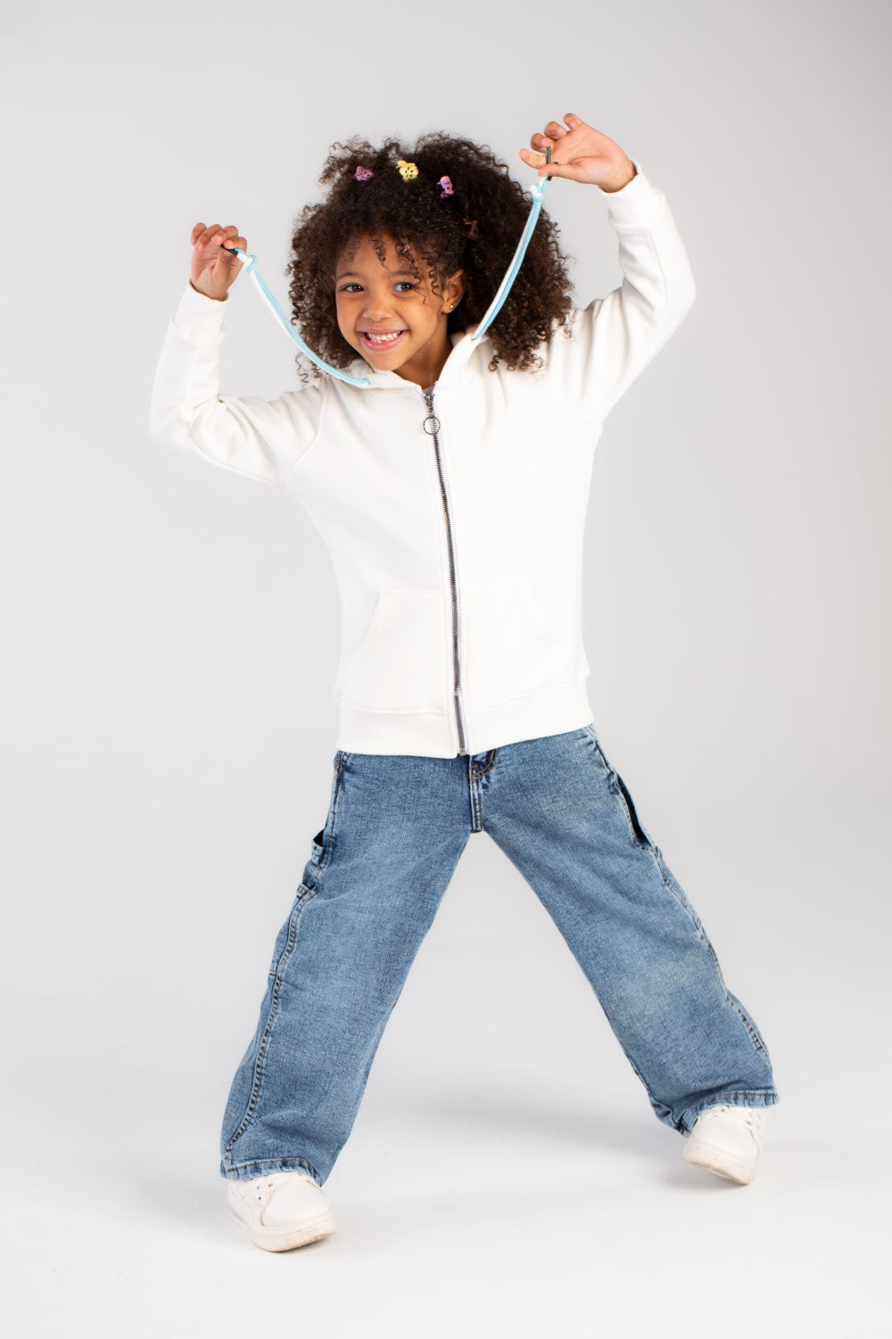 Girl's Hoodie Back Printed Padded Sweatshirt