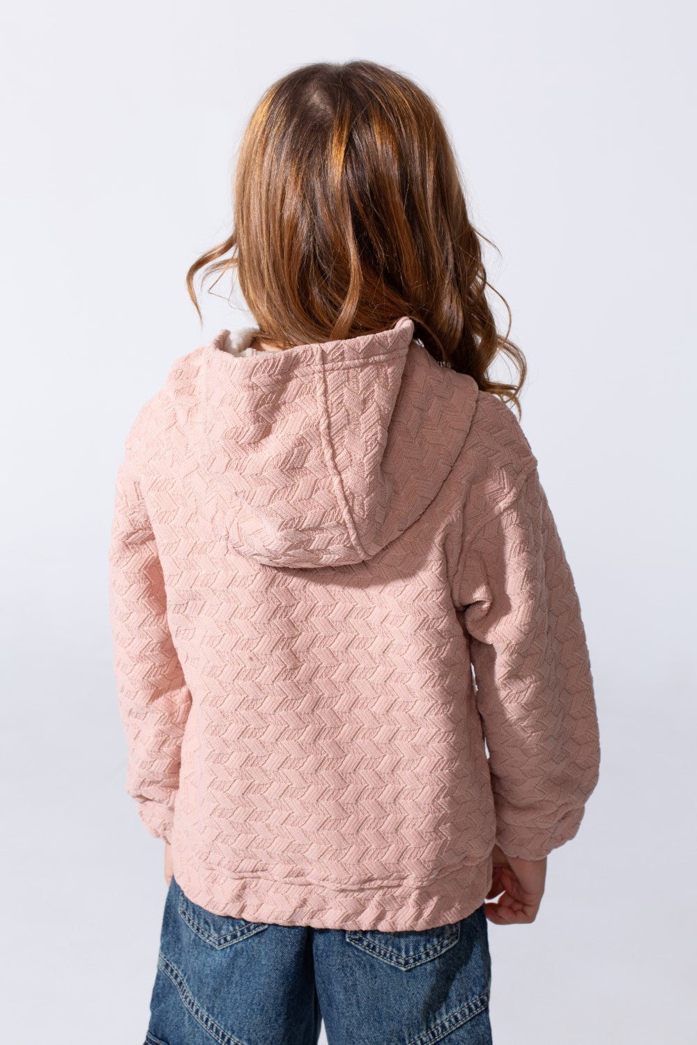 Girl's Slim Fit Hood Sweatshirt With Front Zipper