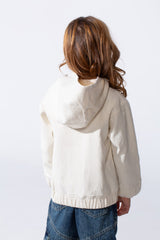 Girl's Slim Fit Zip Up Hood Sweatshirt With Side Pockets