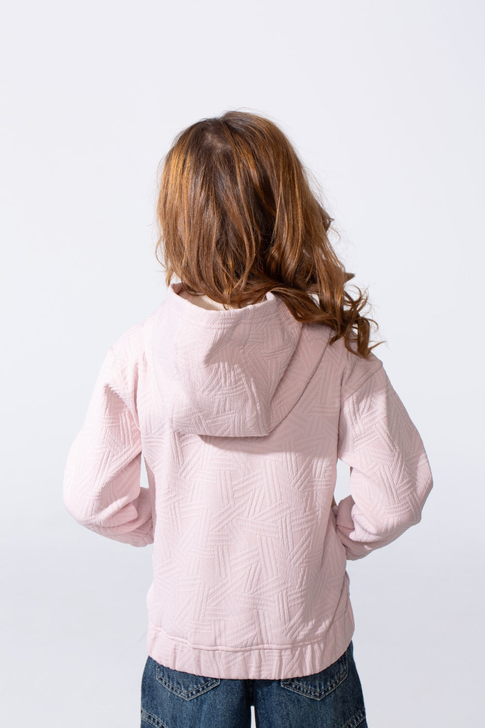 Girl's Slim Fit Zip Up Hood Sweatshirt With Side Pockets
