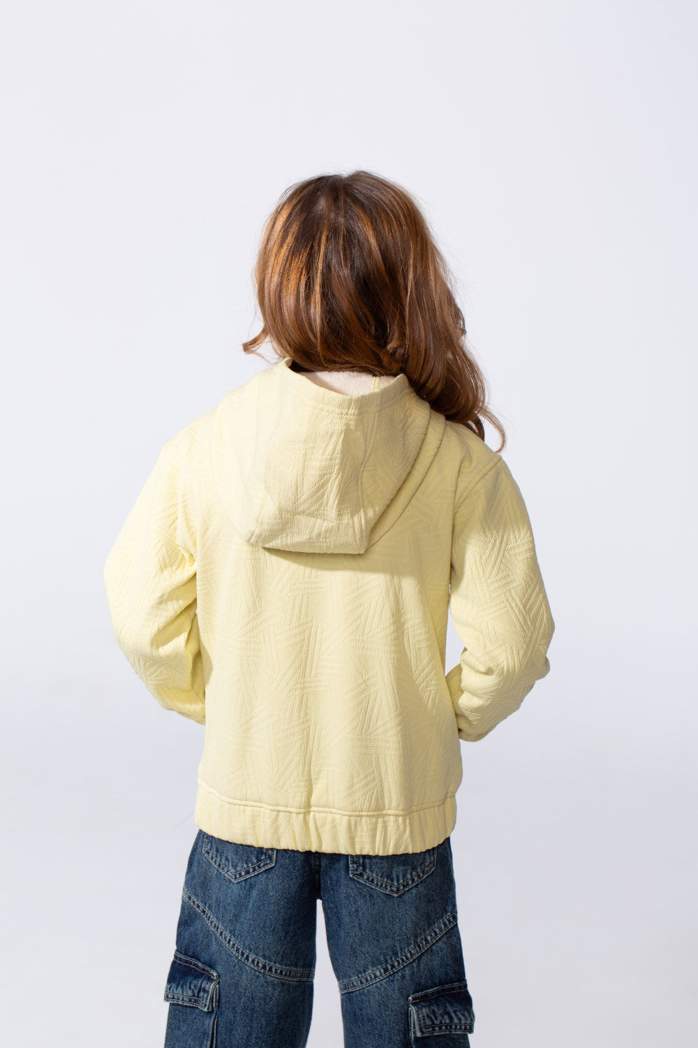 Girl's Slim Fit Zip Up Hood Sweatshirt With Side Pockets
