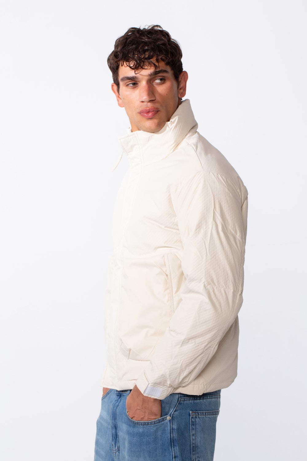 Men's Plain Long Sleeve Waterproof Zipper Jacket