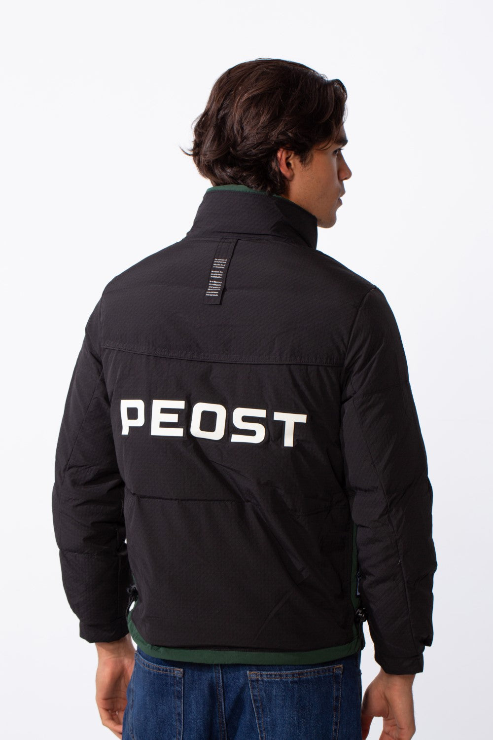 Men's Waterproof Back Text Print Long Sleeves Jacket