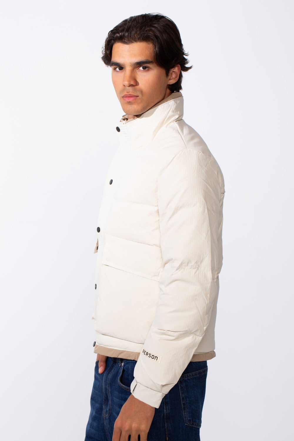 Men's Waterproof Back Text Print Long Sleeves Jacket