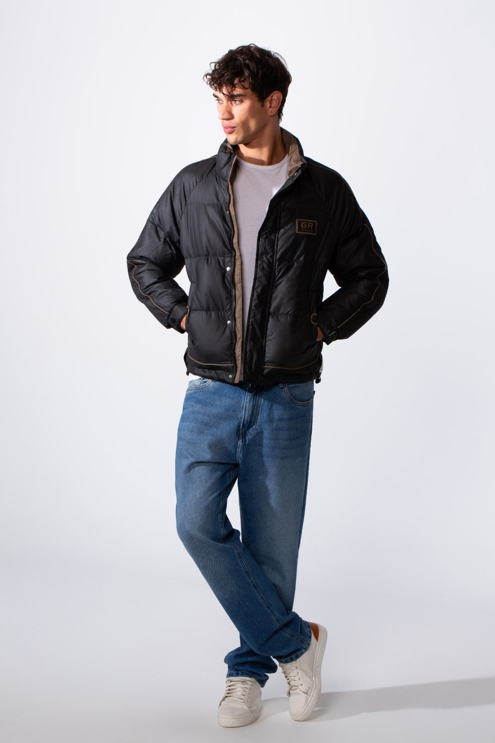 Men's Modern Panelled Waterproof Jacket