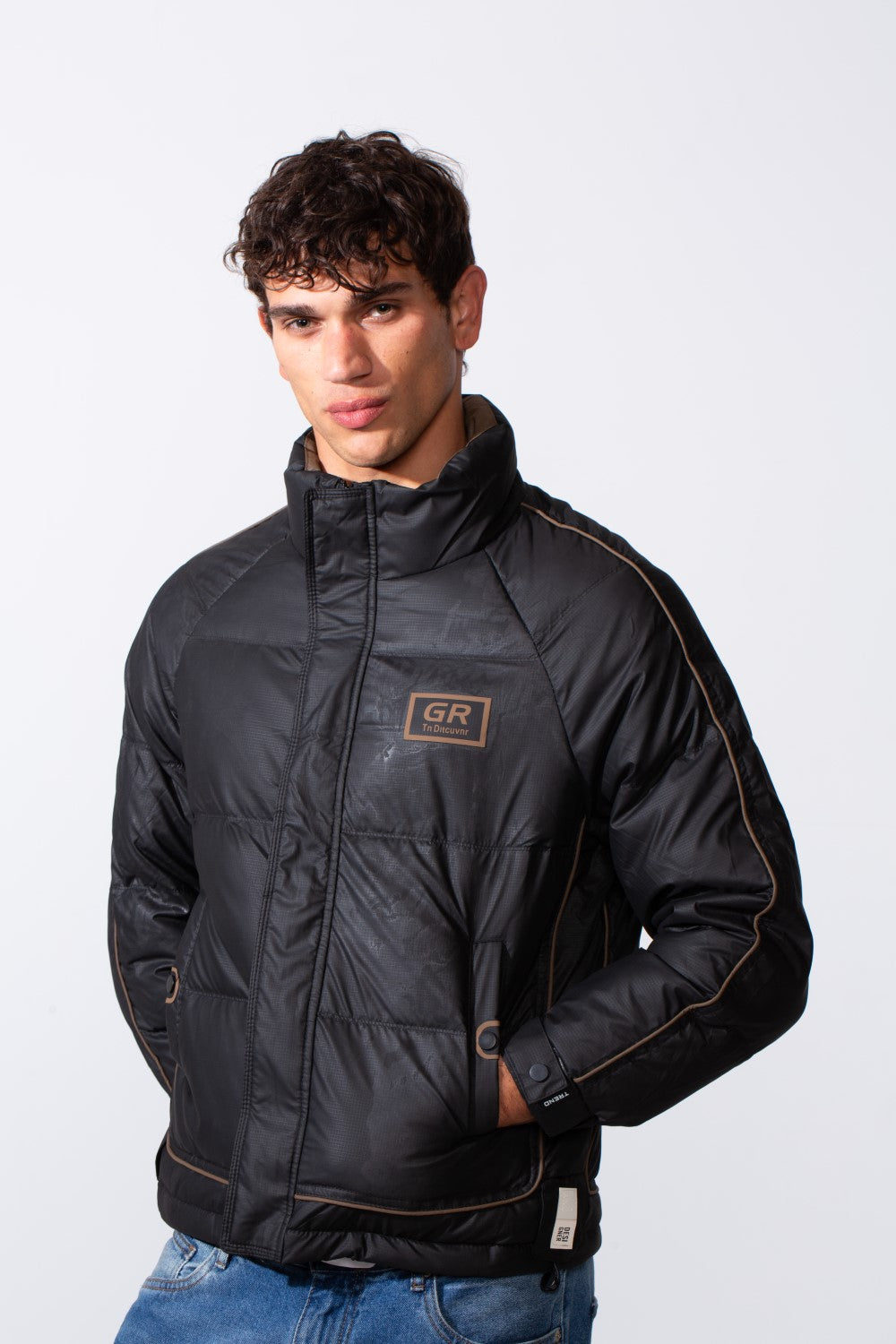 Men's Modern Panelled Waterproof Jacket