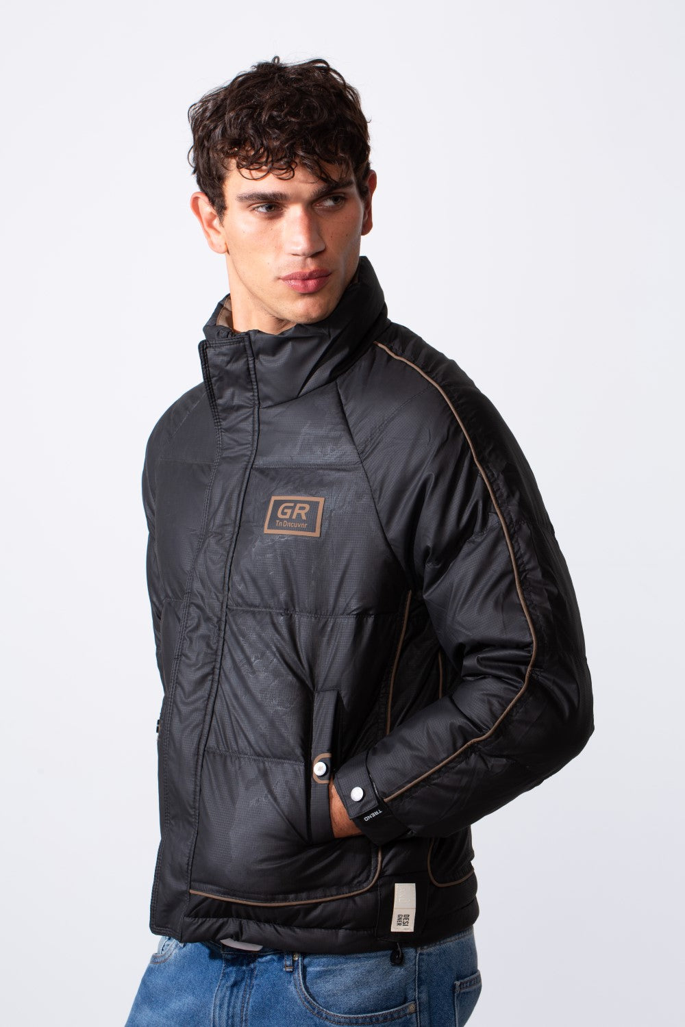 Men's Modern Panelled Waterproof Jacket