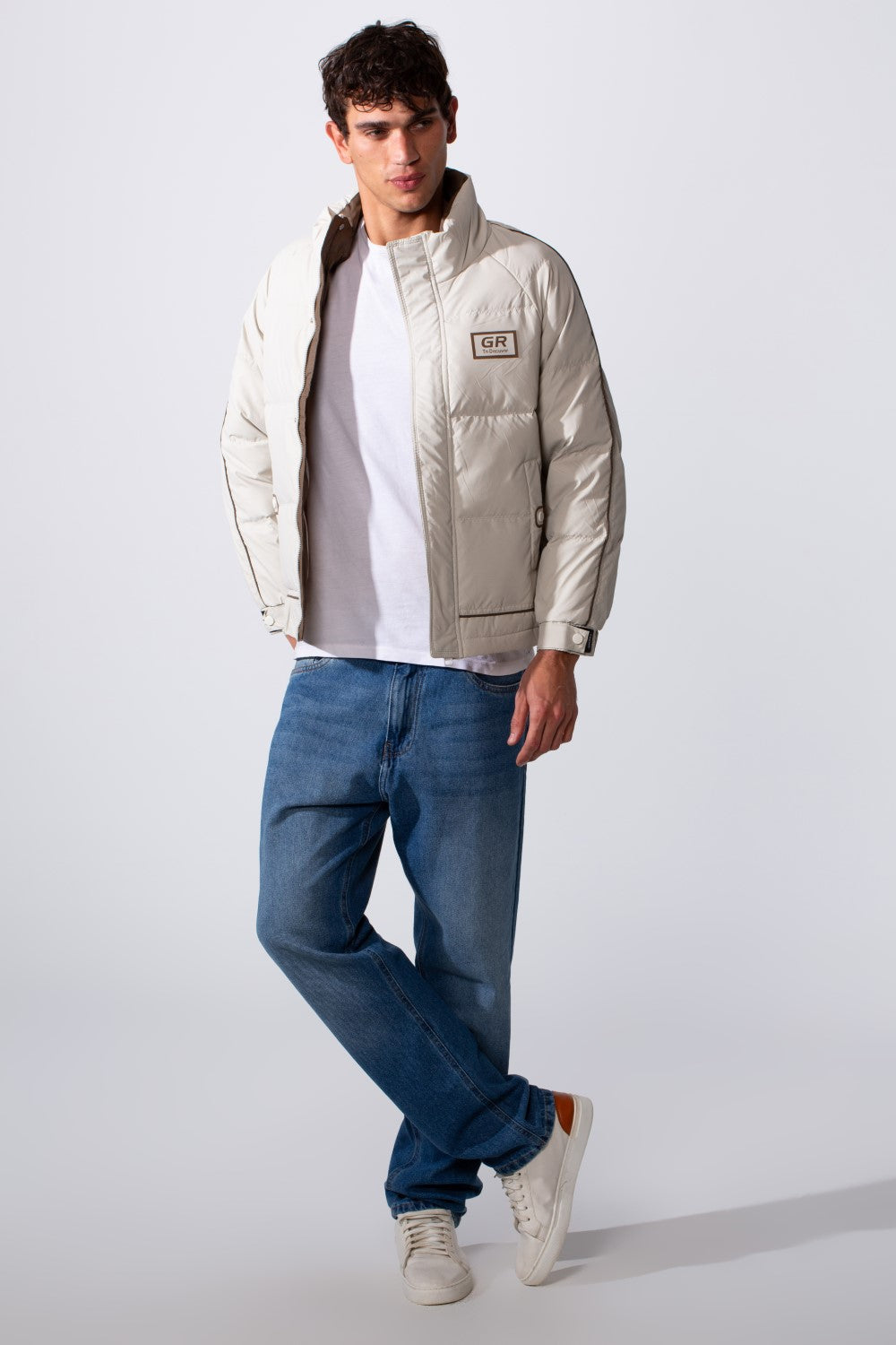 Men's Modern Panelled Waterproof Jacket