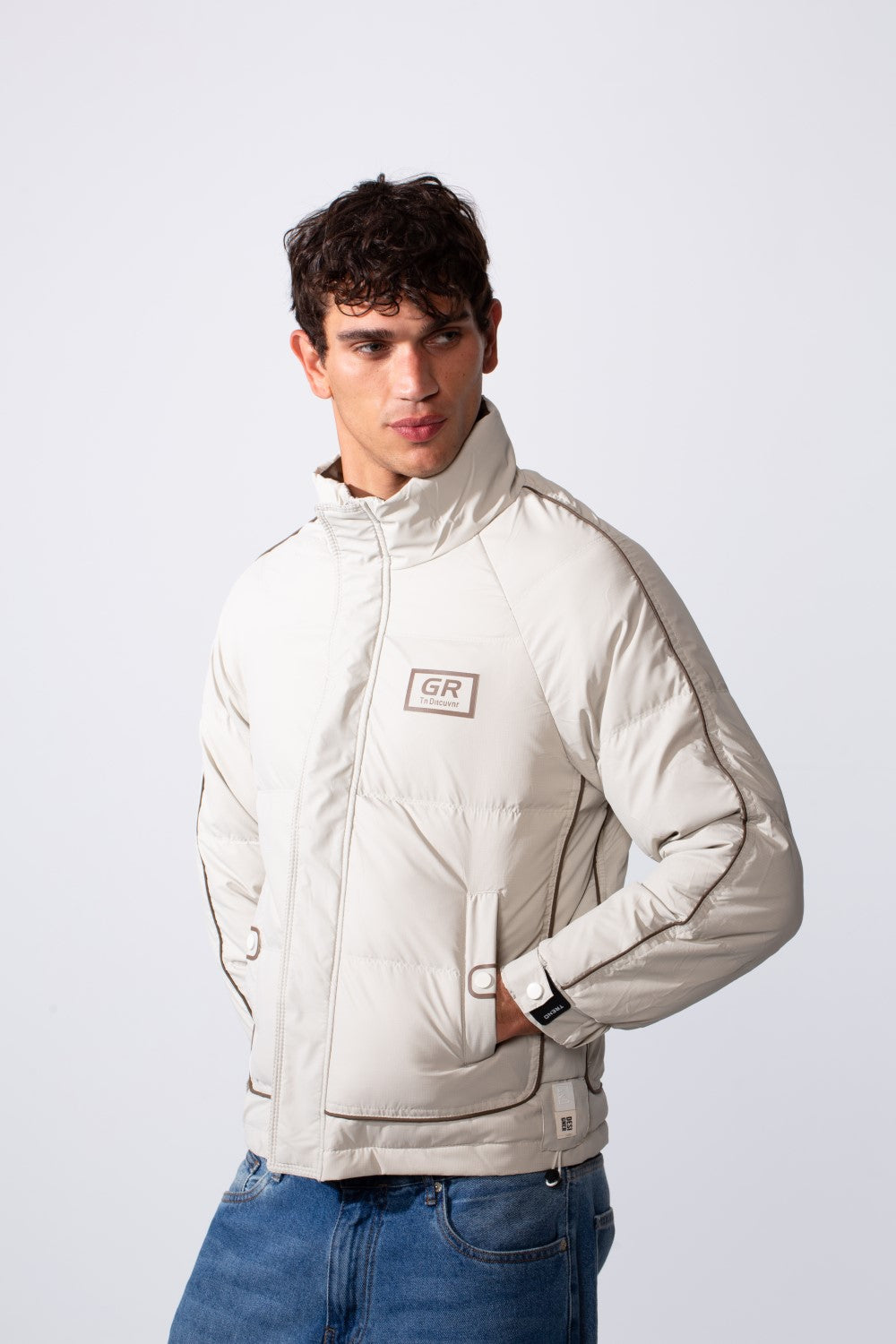 Men's Modern Panelled Waterproof Jacket