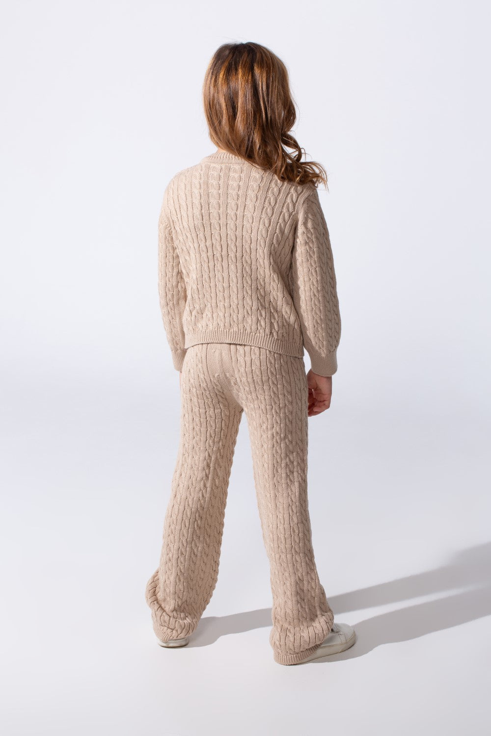 Girl's Slim Fit Two Pieces Winter Knit Outfit Stylish And Comfortable