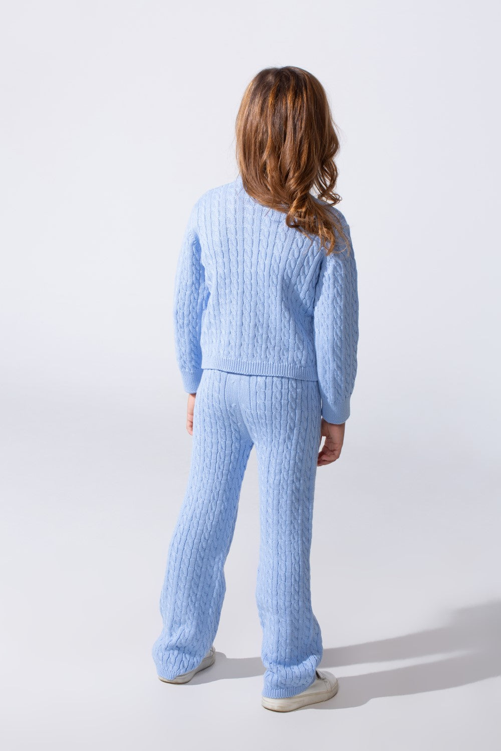 Girl's Slim Fit Two Pieces Winter Knit Outfit Stylish And Comfortable
